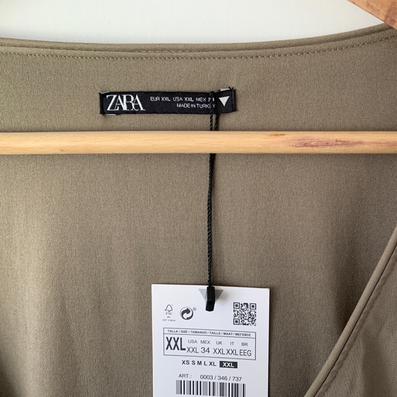 ZARA sheath minidress with sweetheart neckline USXXL - Picture 4 of 6